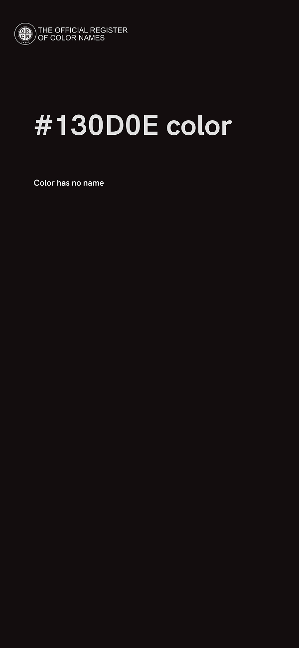 #130D0E color image