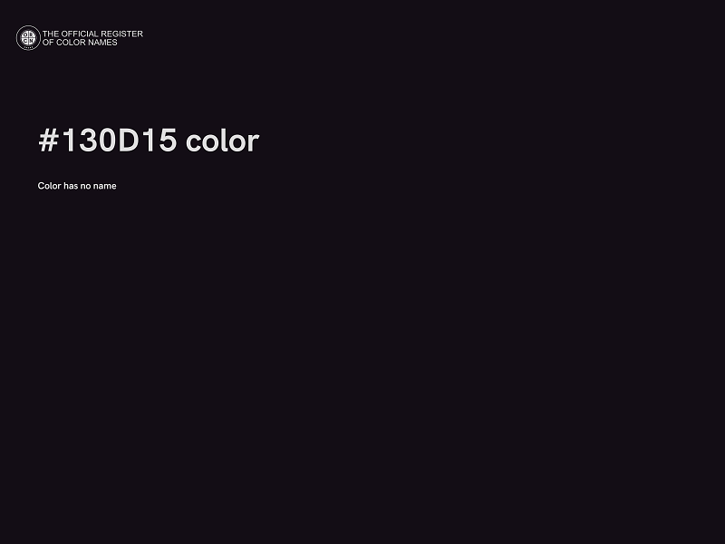 #130D15 color image