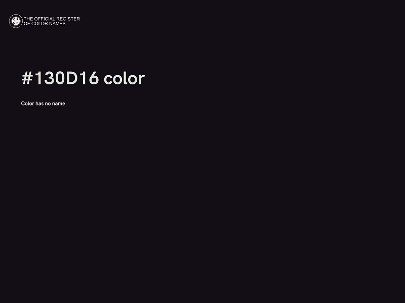 #130D16 color image