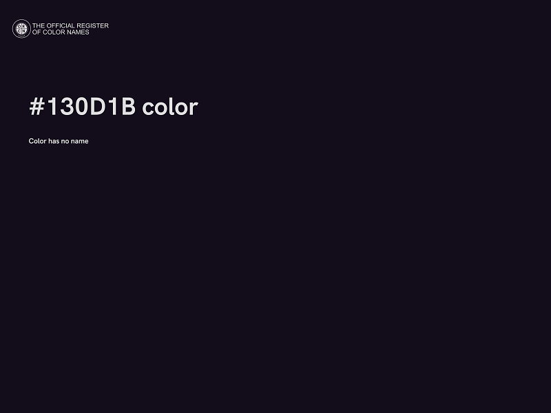 #130D1B color image