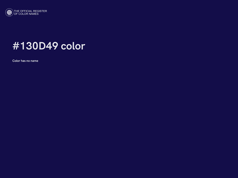 #130D49 color image