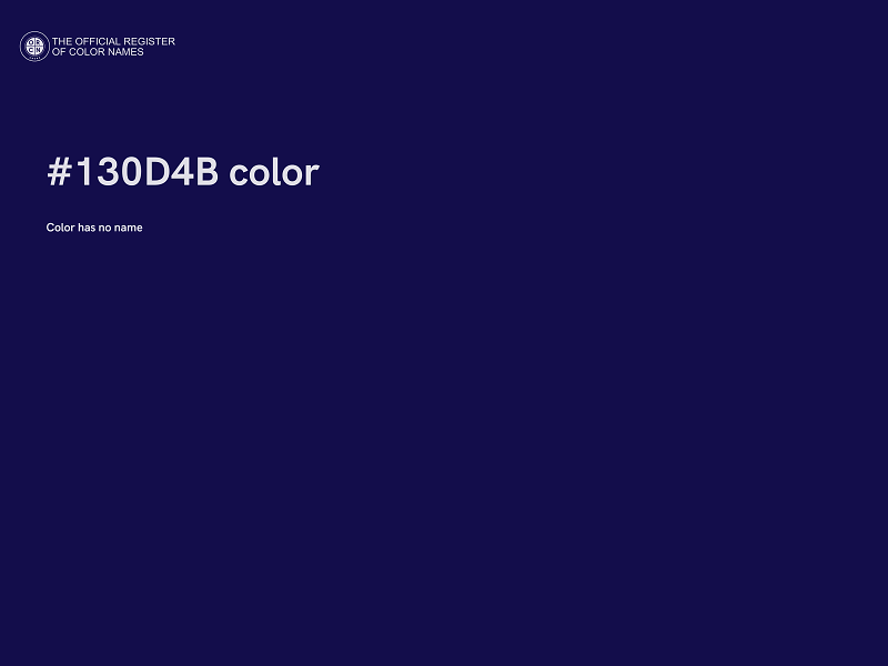 #130D4B color image