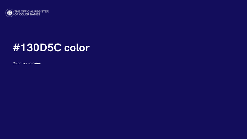 #130D5C color image