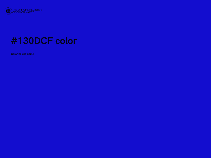 #130DCF color image