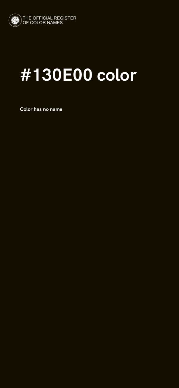 #130E00 color image