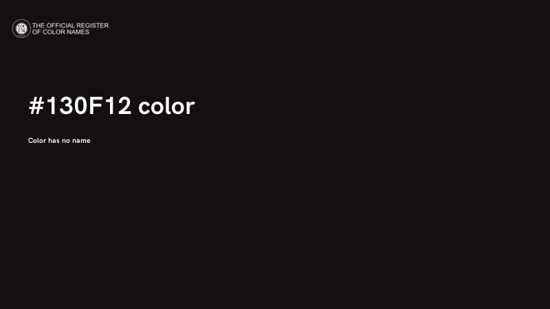 #130F12 color image