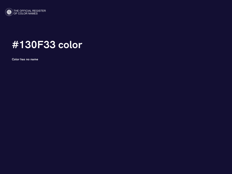 #130F33 color image