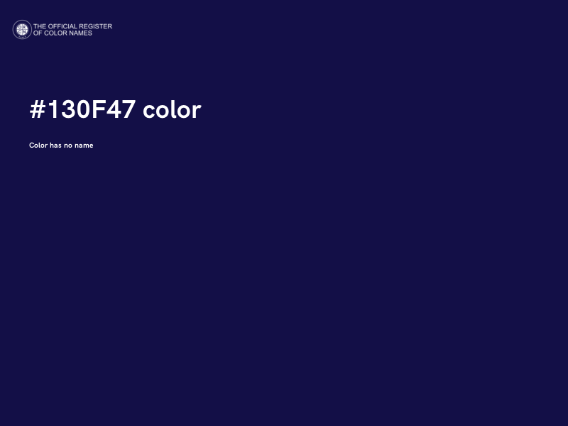 #130F47 color image