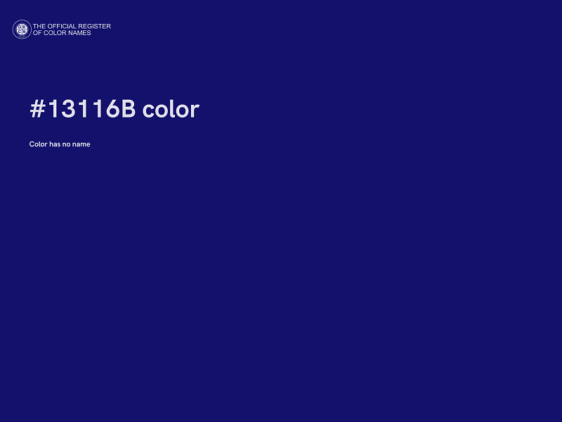 #13116B color image