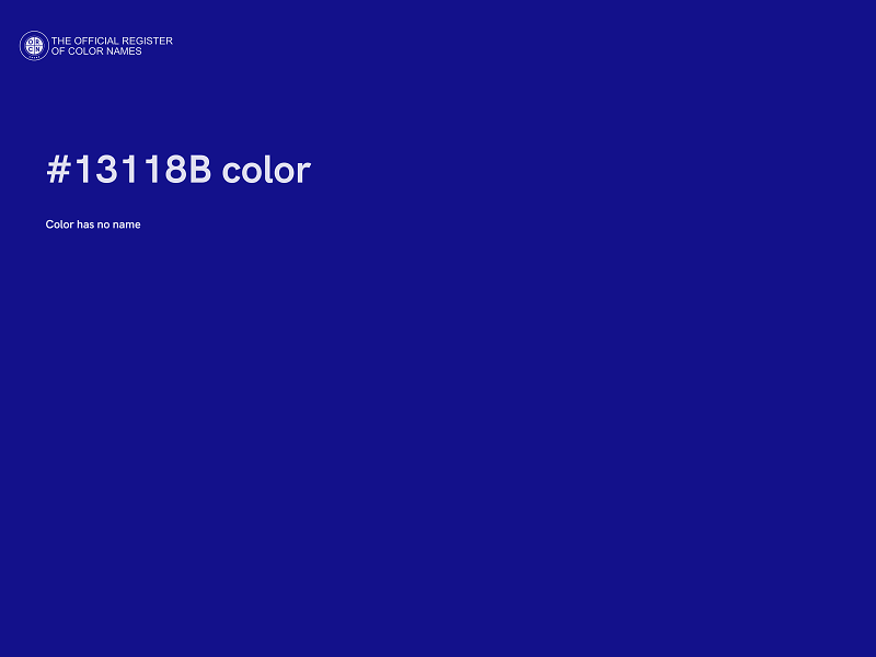 #13118B color image