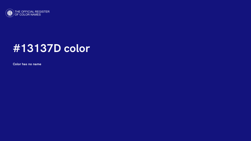 #13137D color image
