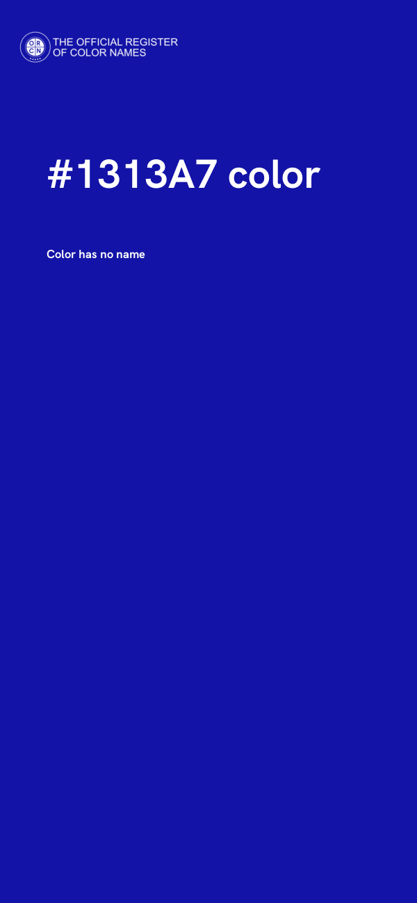 #1313A7 color image