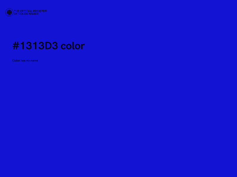 #1313D3 color image