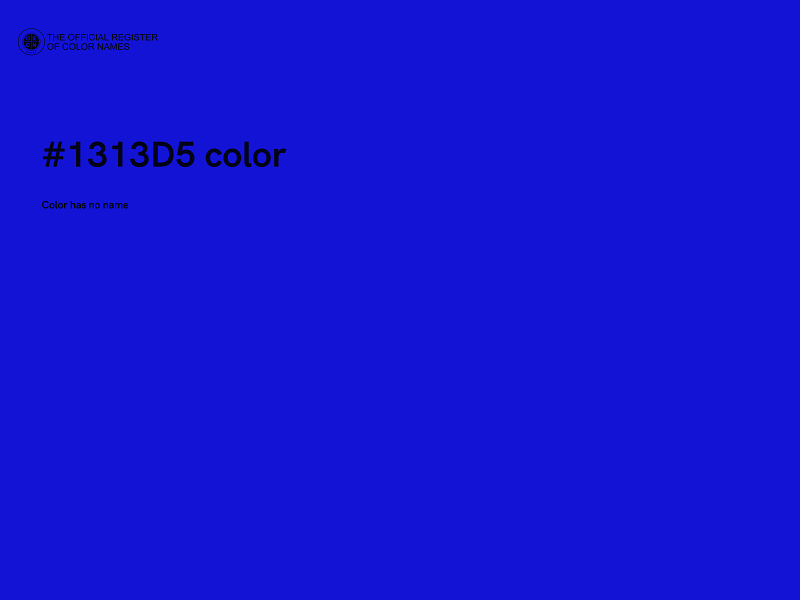 #1313D5 color image