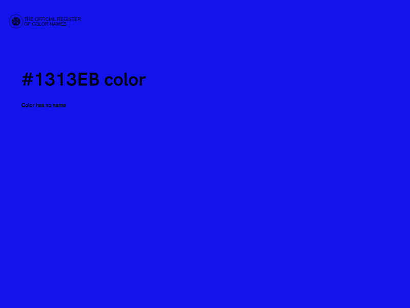 #1313EB color image