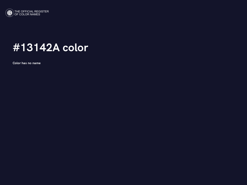 #13142A color image
