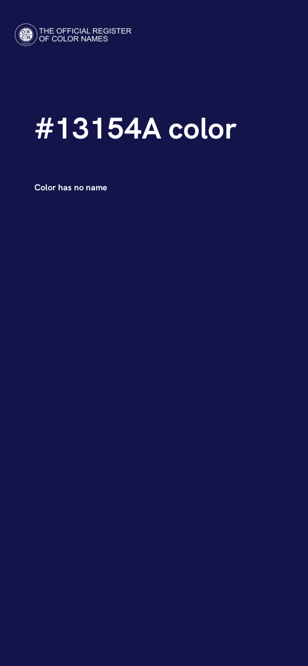 #13154A color image