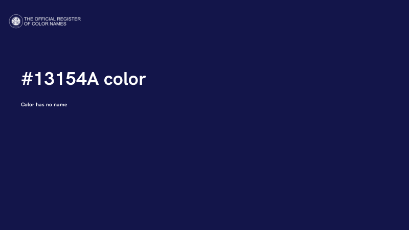 #13154A color image