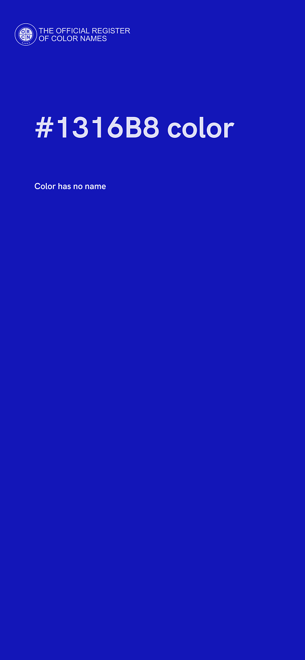 #1316B8 color image