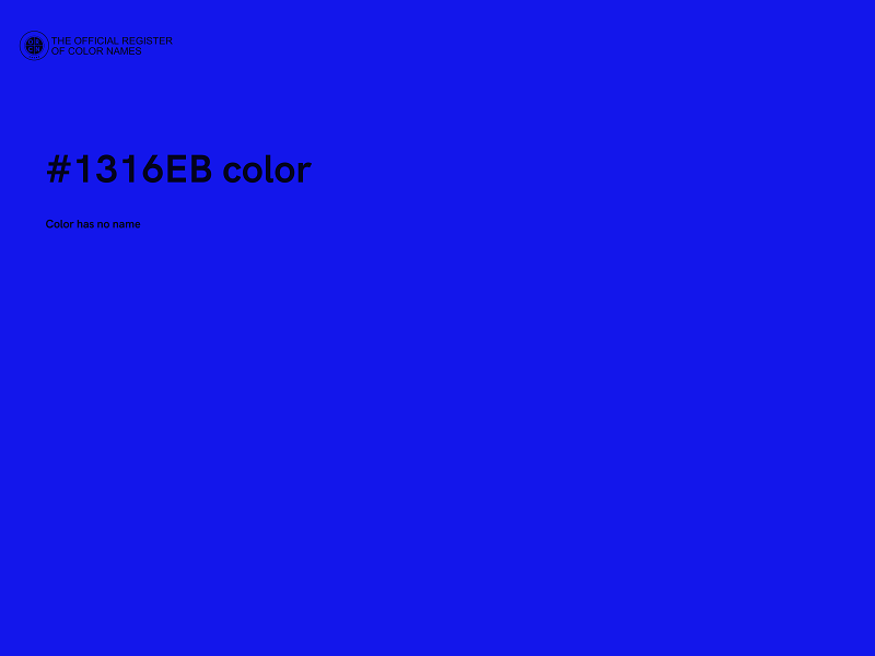#1316EB color image