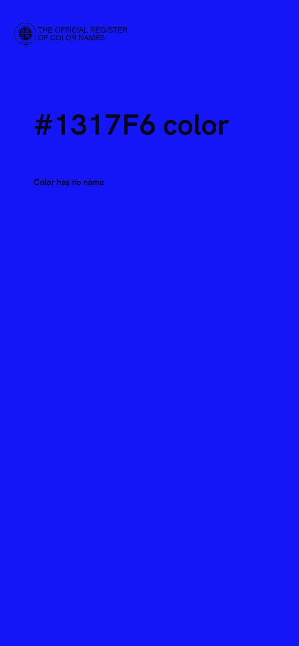 #1317F6 color image
