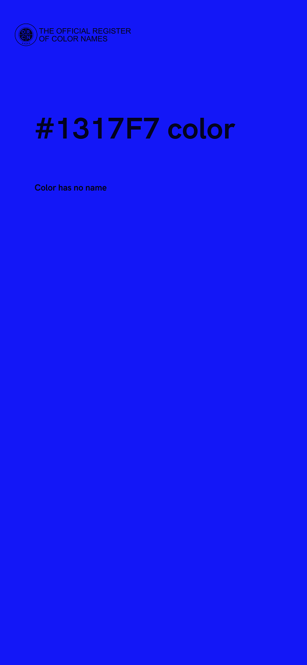 #1317F7 color image