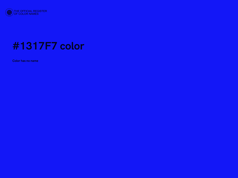 #1317F7 color image