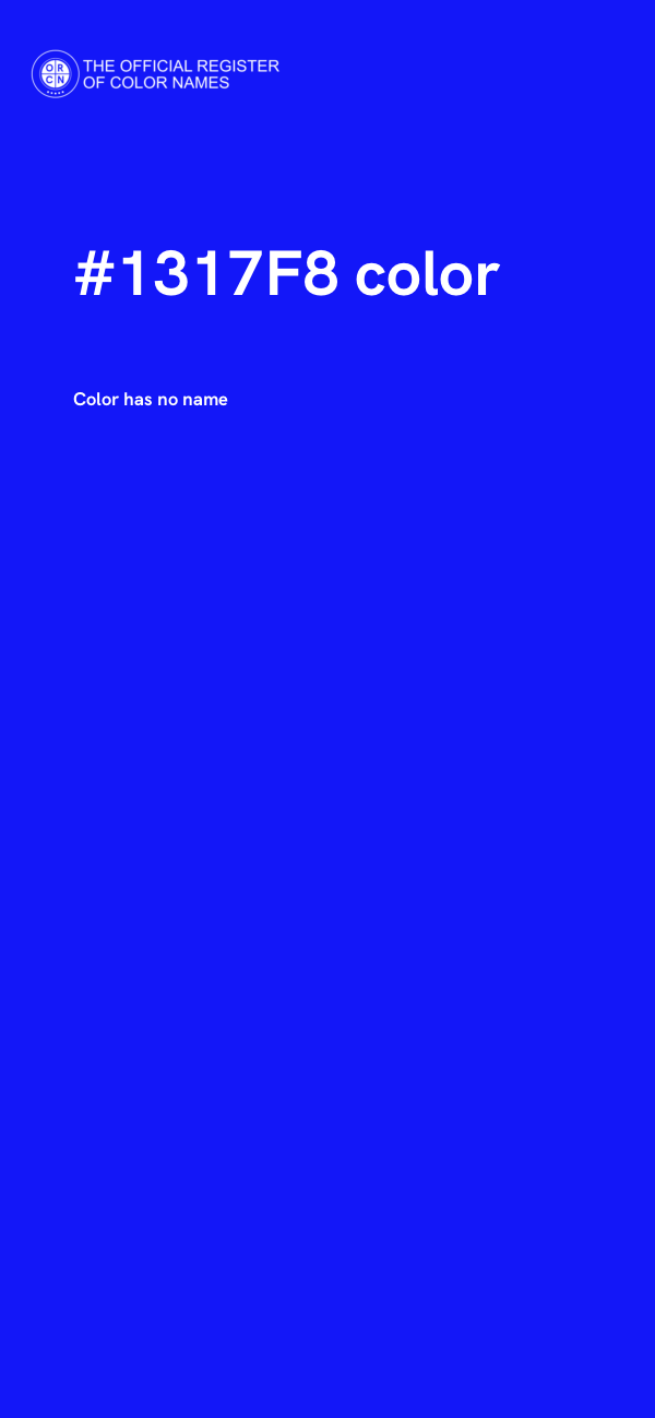 #1317F8 color image