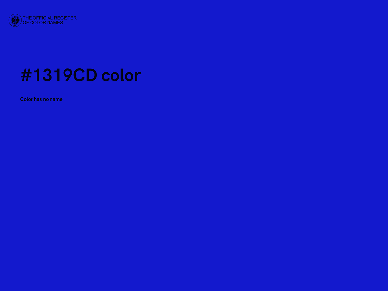 #1319CD color image