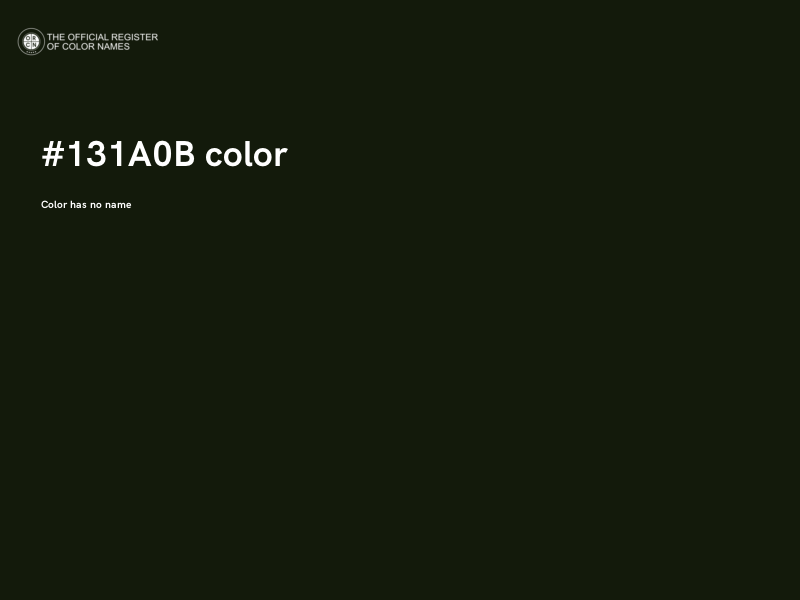 #131A0B color image