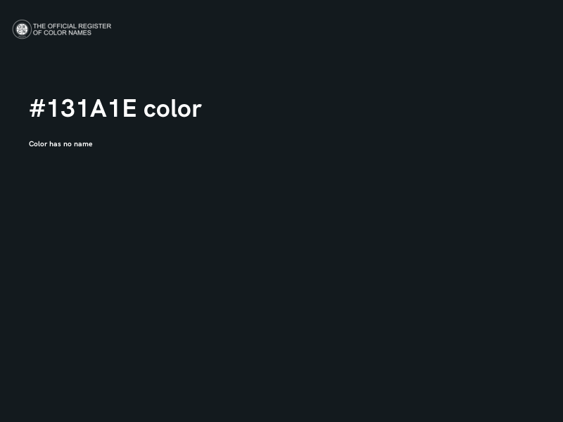#131A1E color image