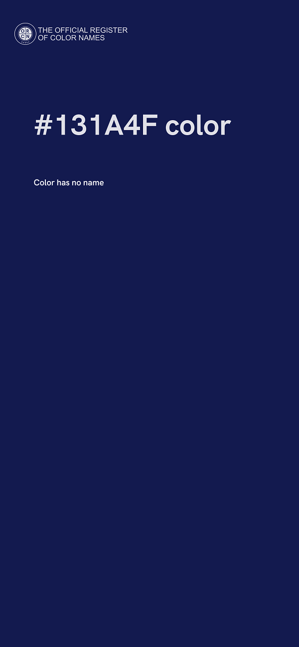 #131A4F color image