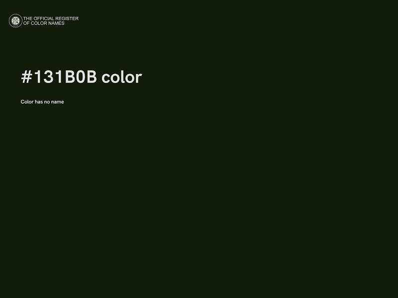 #131B0B color image