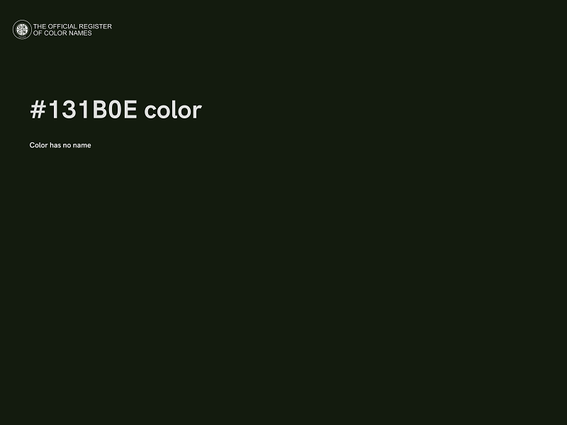 #131B0E color image