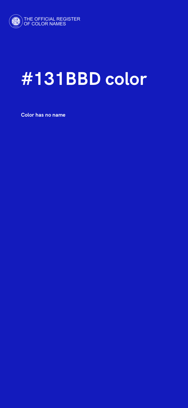 #131BBD color image