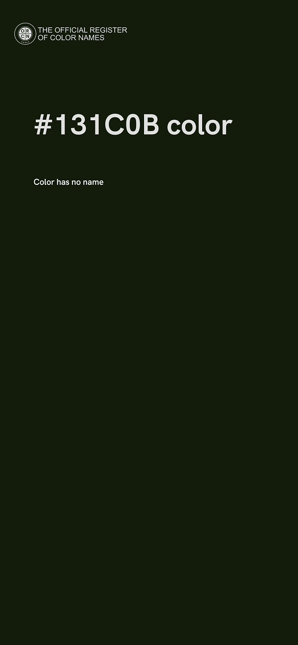 #131C0B color image