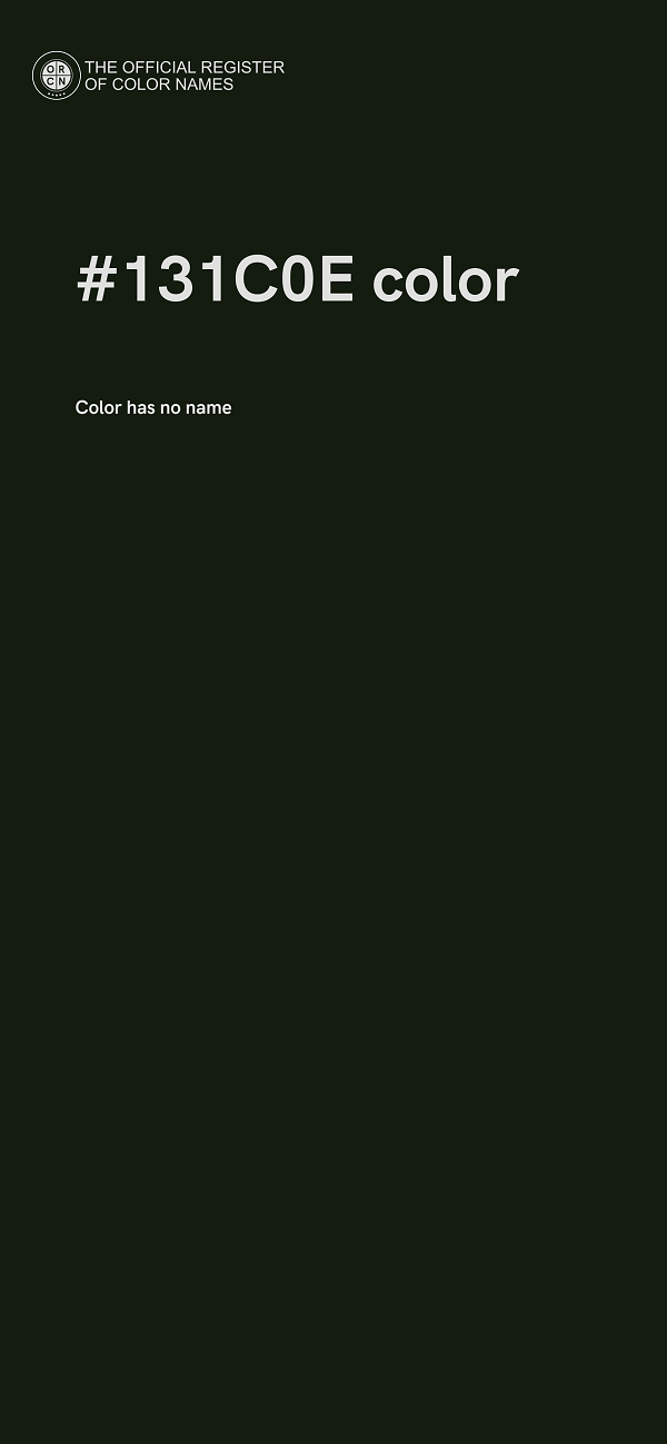 #131C0E color image