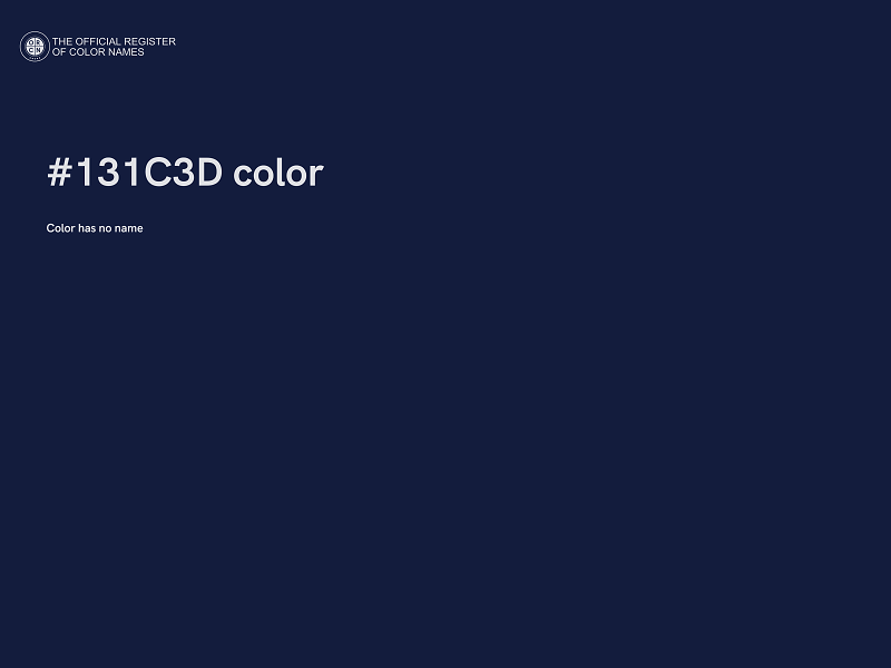 #131C3D color image