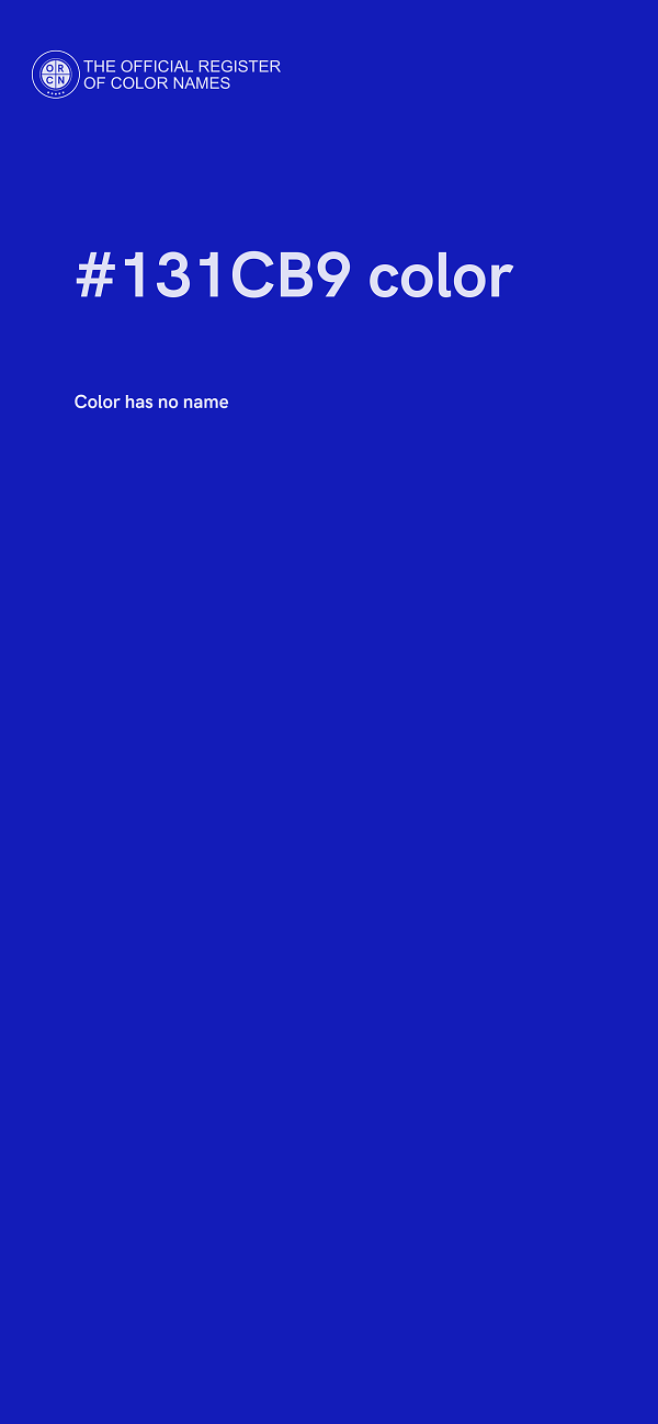 #131CB9 color image
