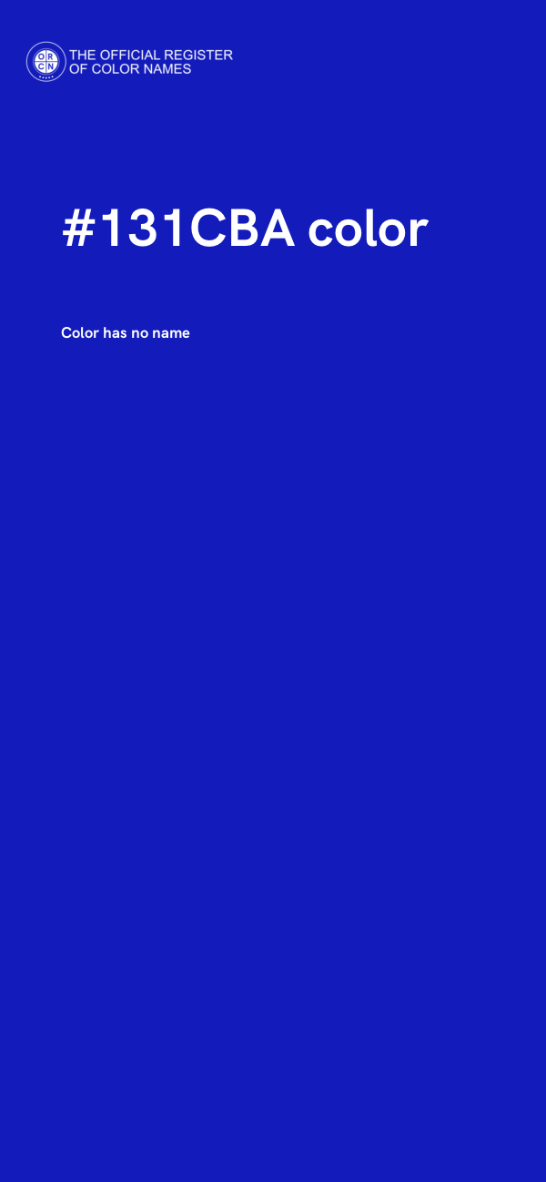 #131CBA color image