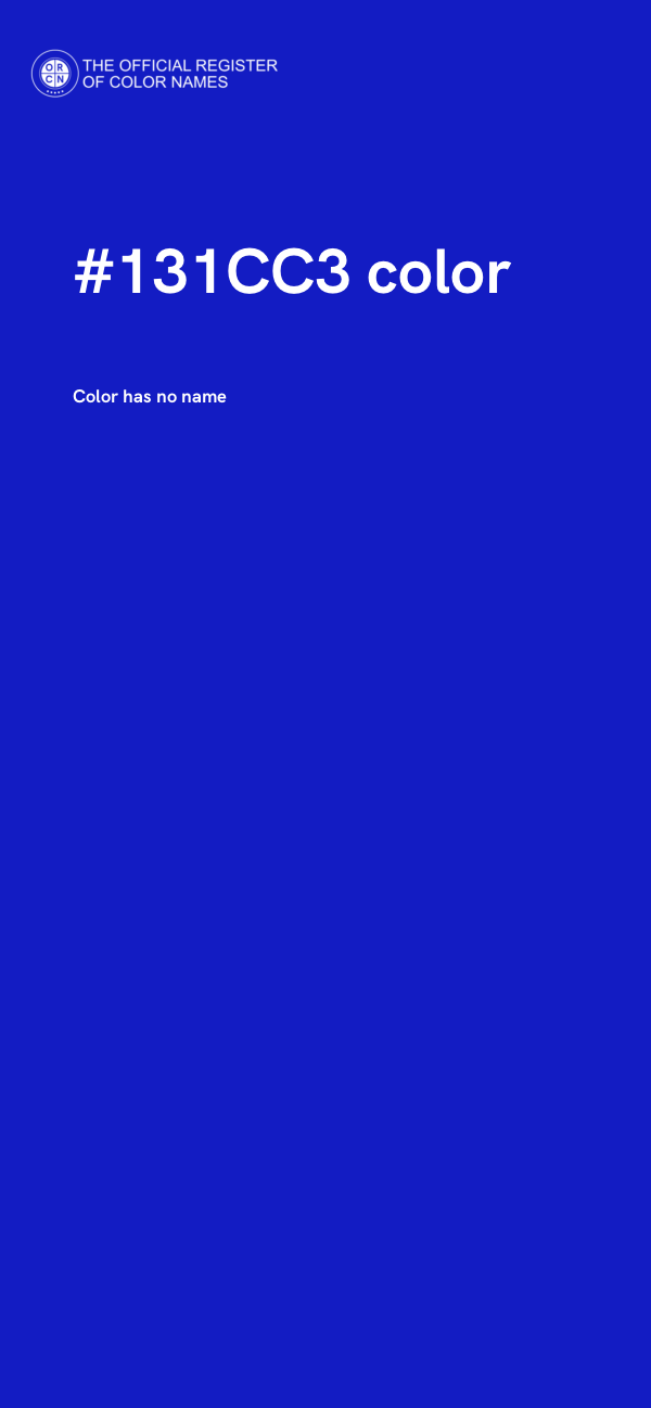 #131CC3 color image
