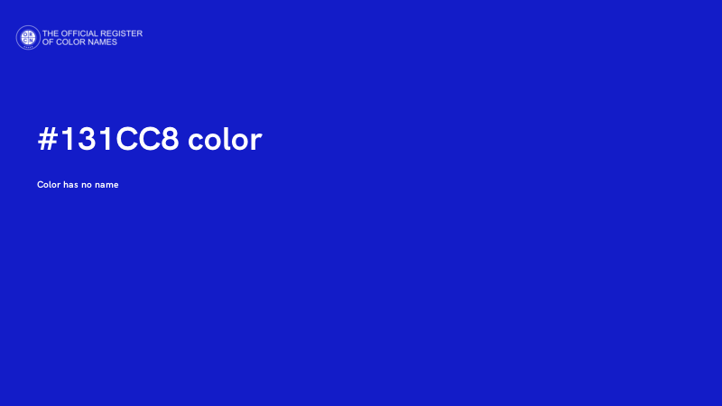 #131CC8 color image