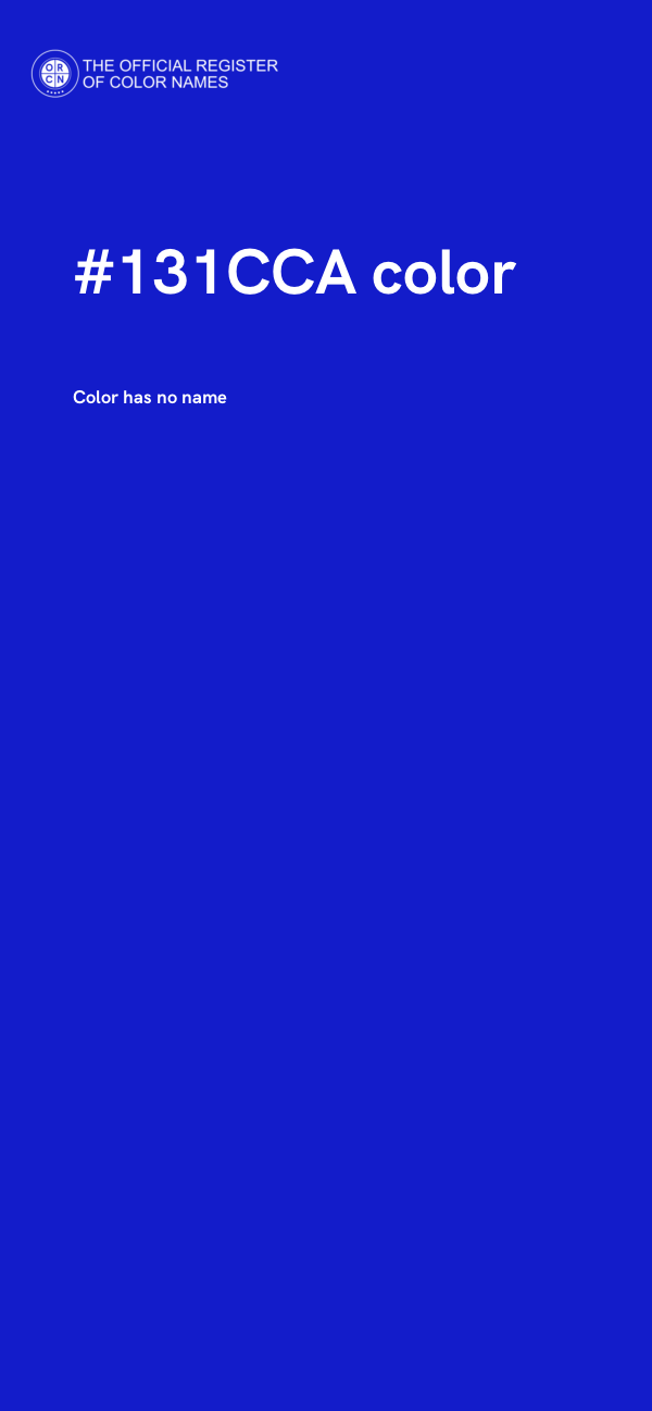 #131CCA color image
