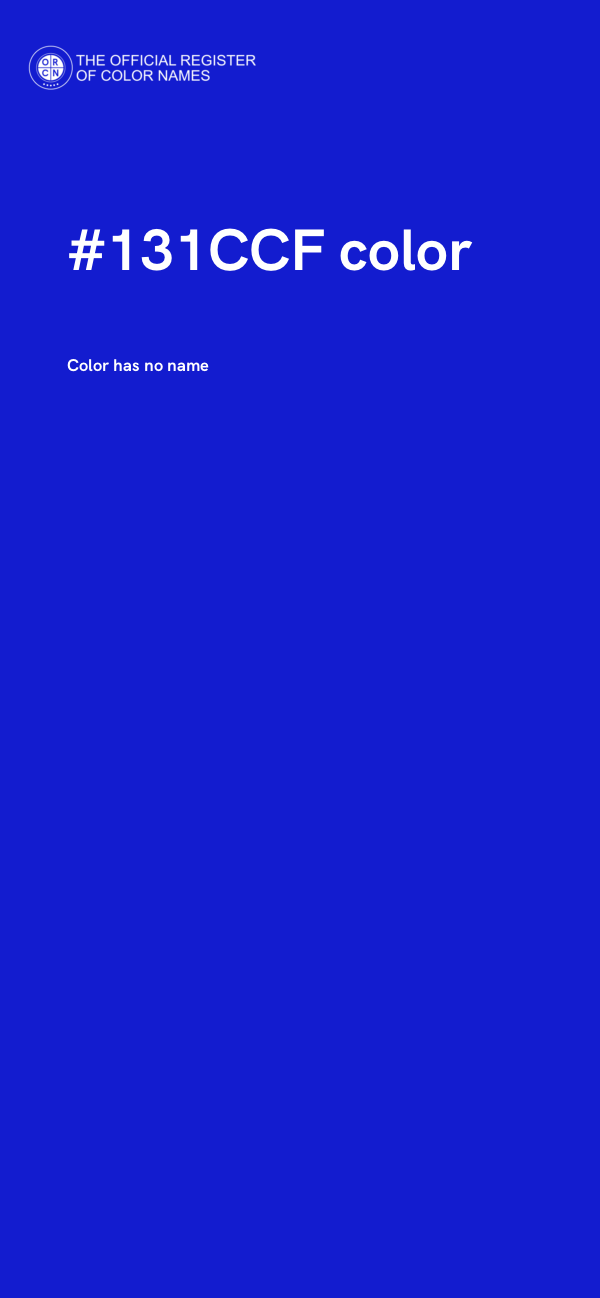 #131CCF color image