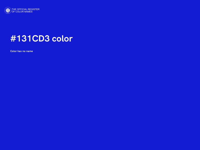 #131CD3 color image