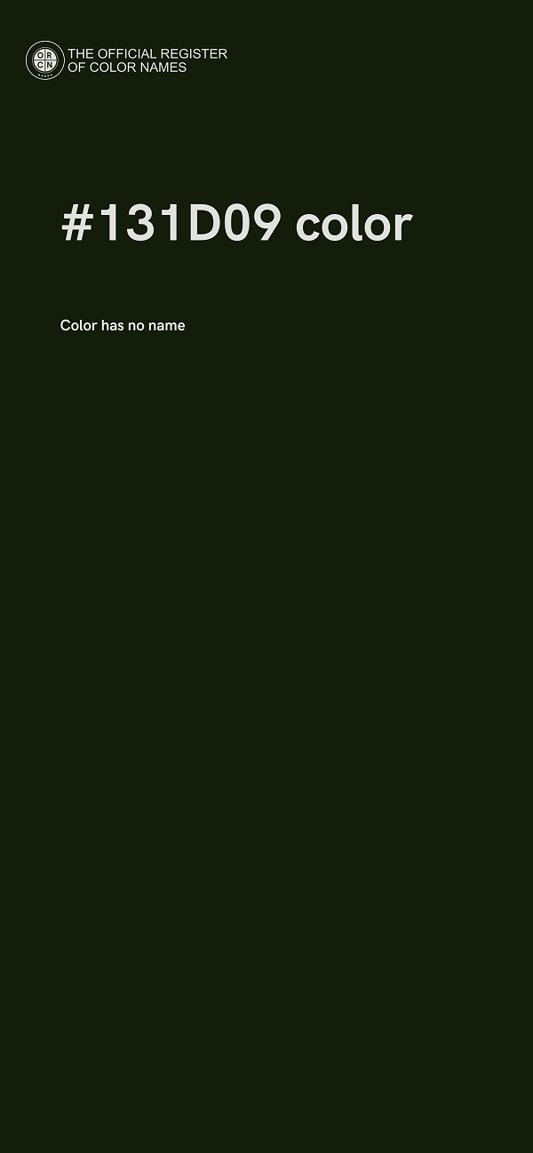 #131D09 color image