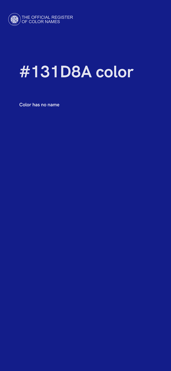 #131D8A color image