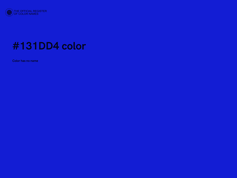 #131DD4 color image