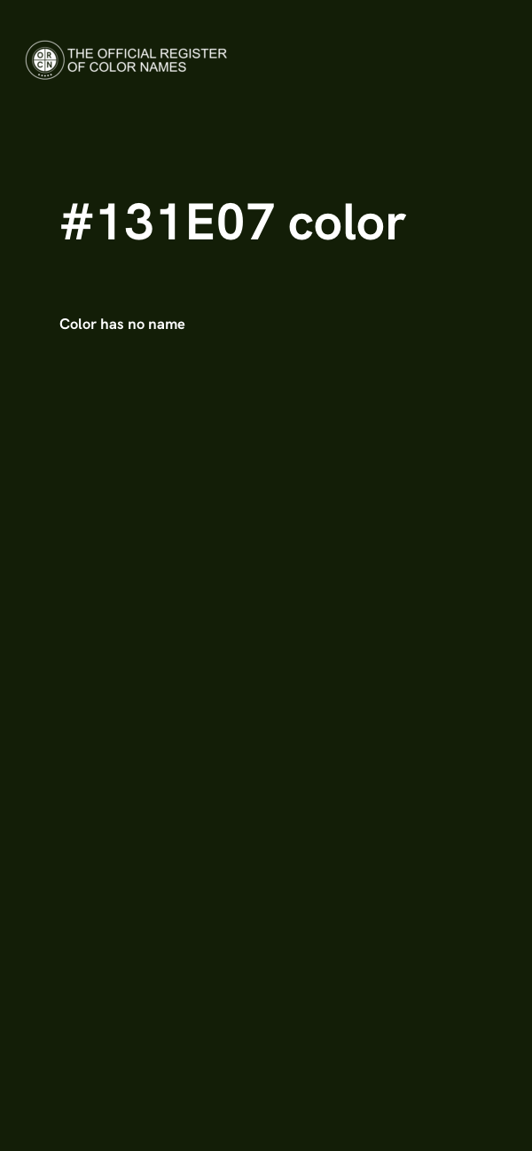 #131E07 color image