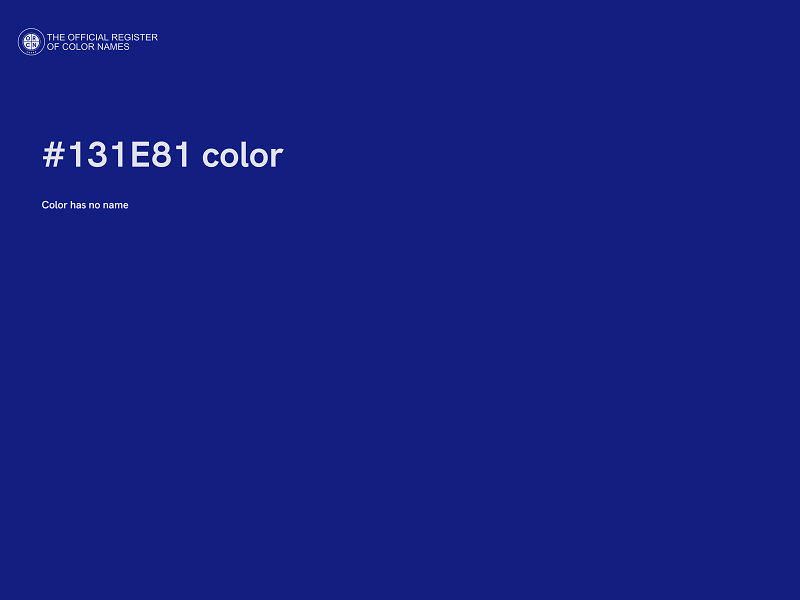#131E81 color image